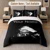 Custom Name Michael Jackson 3Pcs Duvet Cover Set Personalized Text Bedding Pillowcases Bedroom