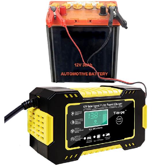 12V6A Car Motorcycle Battery Repair Charger All Intelligent Universal Type Lead Acid Storage Charger