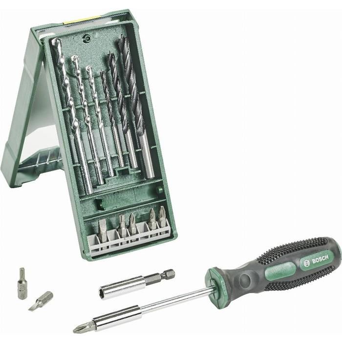 Set of 14 Bits and Drill Bits + Screwdriver Bit Holder Mini X-Line BOSCH - 2607017654