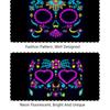 Fake Tatto Big Mouth Face Sticker Waterproof Halloween Horror Tattoo Stickers   Halloween