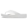 Crocs Baya Plattforms-flipflops 24cm Damsandaler, Vita,