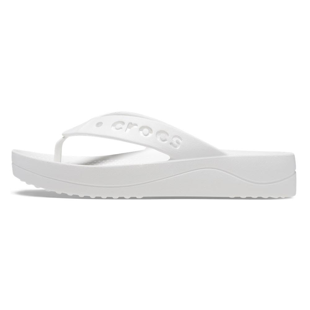 Crocs Baya Plattforms-flipflops 24cm Damsandaler, Vita,