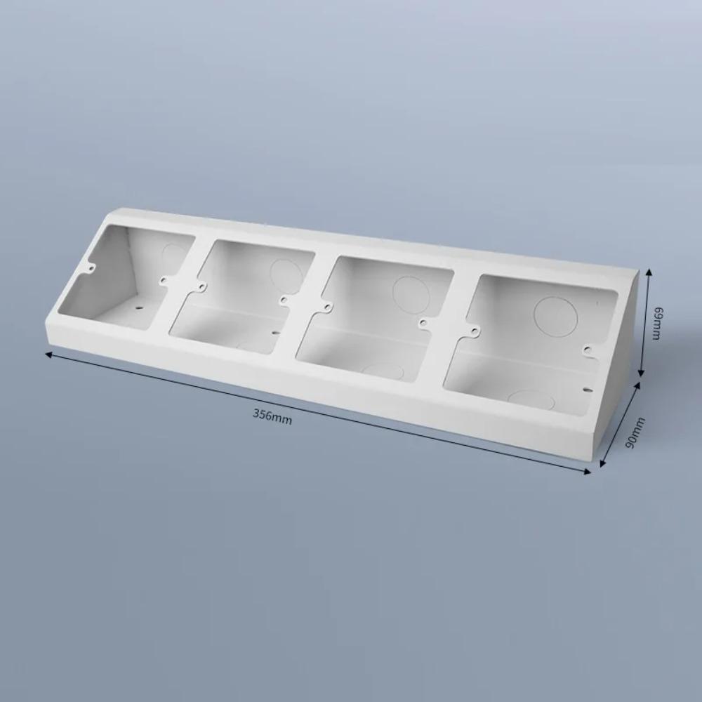 Rustproof Socket Bottom Box Stainless Steel 86 Type Laboratory Socket Box Waterproof Angle Triangle Design