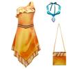 Children'S Cosplay Costume Halloween Performance Costume, Costume Set+Necklace