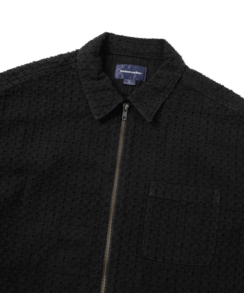 THISISNEVERTHAT Damaged Denim Shirt Black