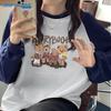 JEANSWEST Women's Casual Color-Blocked Round Neck Sweatshirt