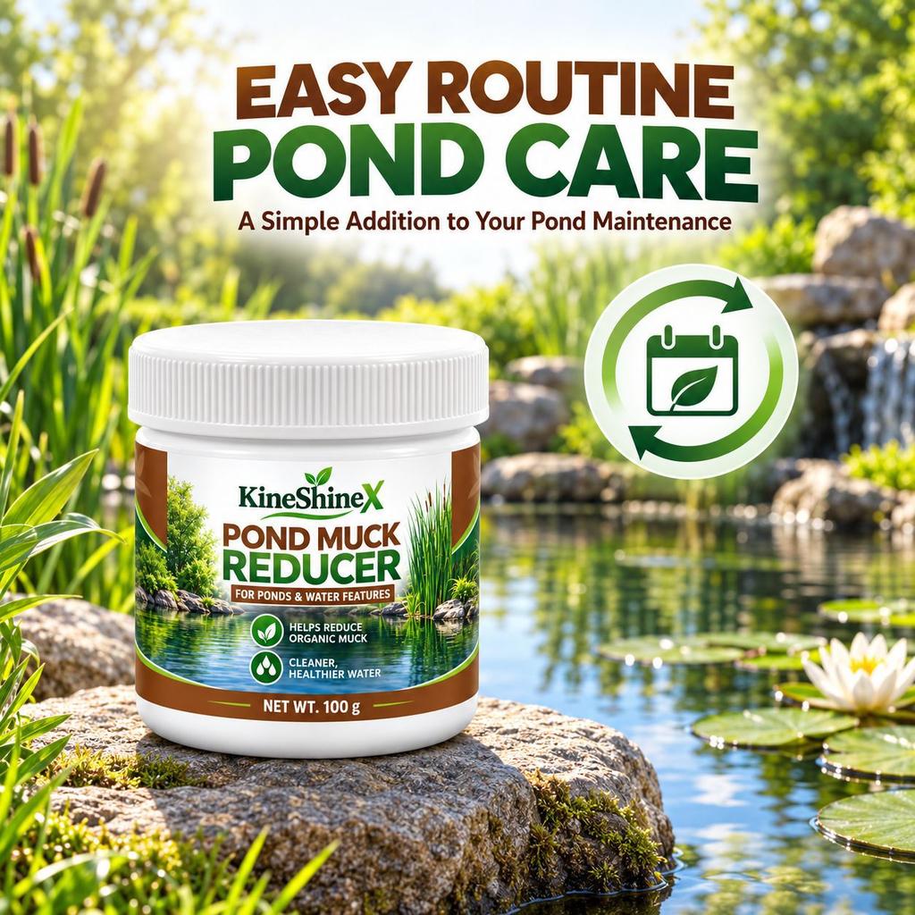 100g Pond Muck Reducer Powder for Ponds and Water Features Reduce Organic Muck