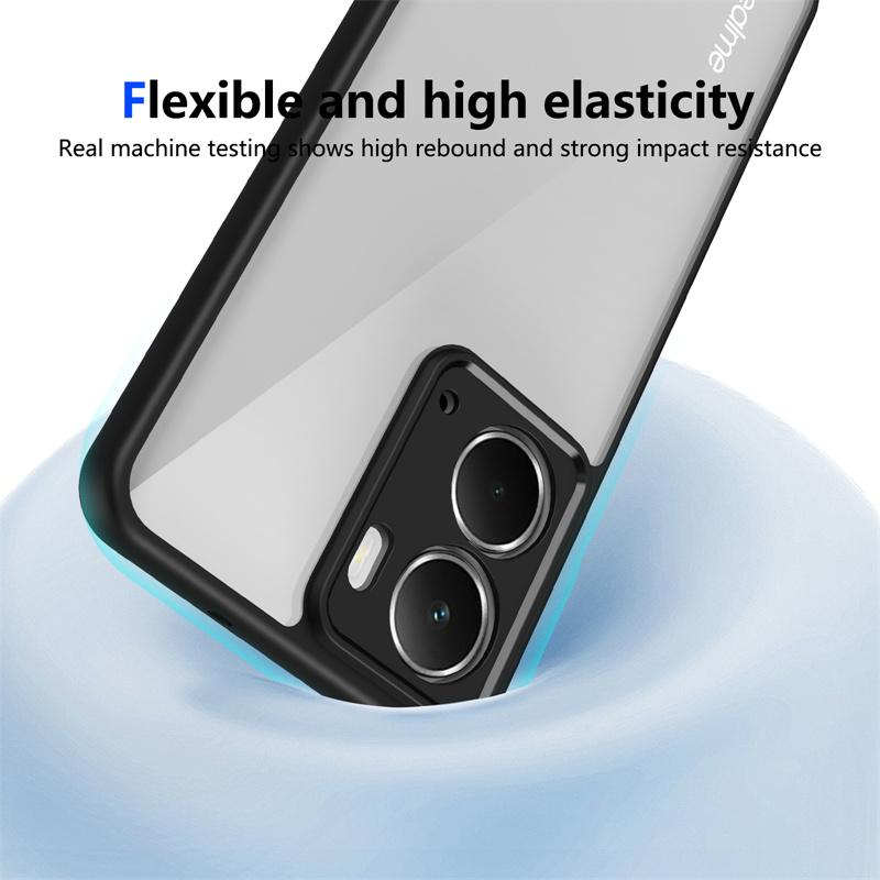 Realme P3 5G RMX5070 Case Plating Bumper Shockproof Clear Back Cover Hard Matte Phone Case for Realme P3 RealmeP3 5G RMX5070