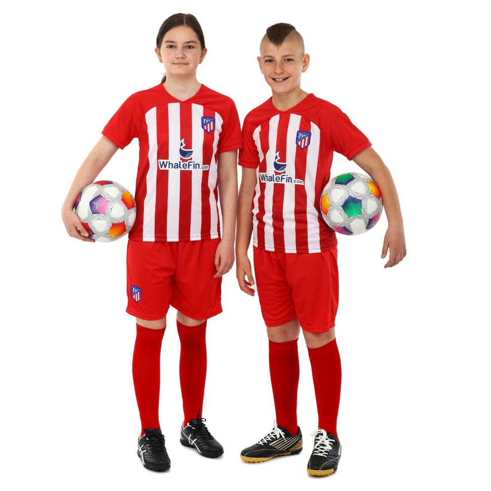 

Kid s soccer football uniform jersey and shorts Atletico Madrid CO-6357 XL