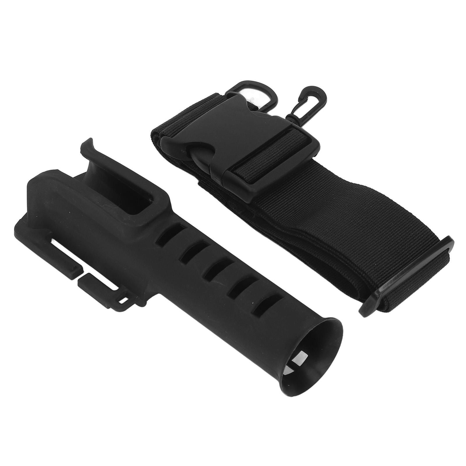 

Fishing Rod Waist Holder Adjustable Lightweight Portable Fishing Pole Bracket Belt with Hooks for Outdoor Black чёрный