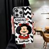 Mafalda Cartoon Cute Soft Phone Case for iPhone 15 16 17 Pro Max 17Air 16E 14 Plus 13 12 Mini Shockproof Cover Back Shell