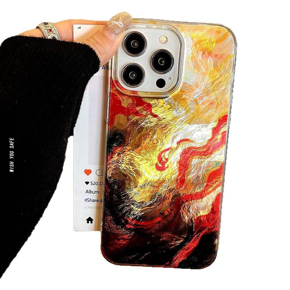 Personalized Creative Xiangyun Imd Suitable for Apple 16 Mobile Phone Case IPhone 15 Protective Case 14 Large Hole 13 Soft Frame