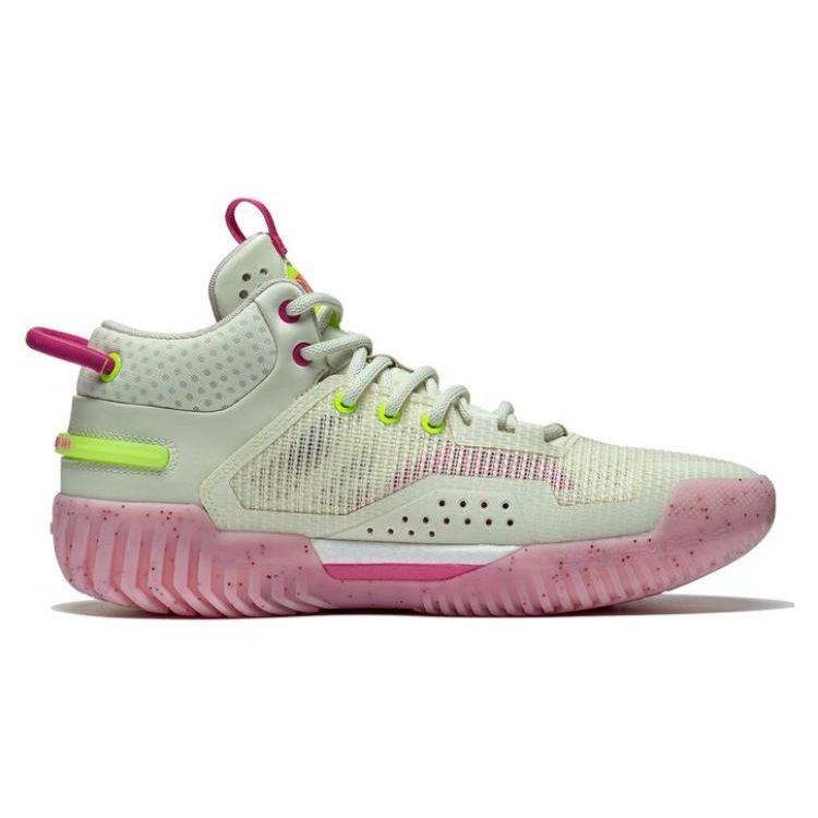 Li Ning Anti-5 Mid-Top Basketball Shoes Men Sneakers Cream-White ABFT015-4