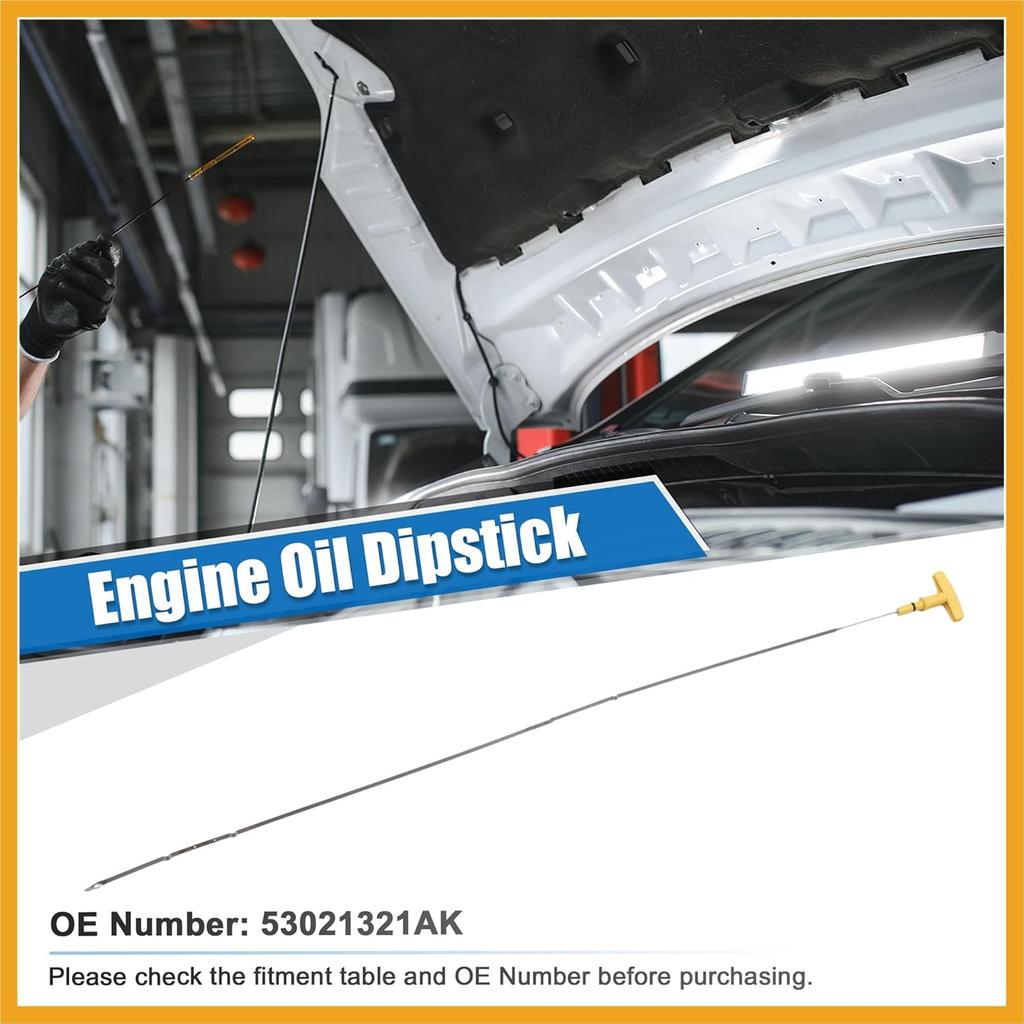 Engine Oil Level Indicator Dipstick for Ram 1500 2011-2019 for Ram 2500 2011-2017 for Ram 3500 2011-2017 for Dodge for Ram 3500 2009 No.53021321AK