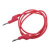 5Pieces Banana to Lead , 4mm Stackable Plug Silicone Test Cable for Multimeter,