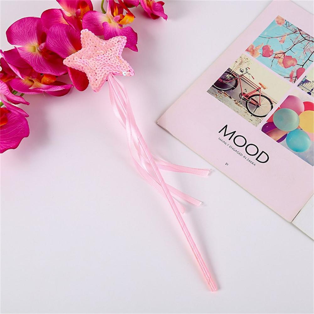 1Pc Fairy Cat Teasing Stick Five Pointed Star Fairy Wand Magic Stizh Party Princess Cosplay Props Cute Kids Girl Magic Stick