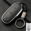 For Lixiang L9 L7 L8 L6 Key Fob Cover Leather Car Case Aluminum Buckle Alloy Keychain Accessories G4B7  Li Auto Inc