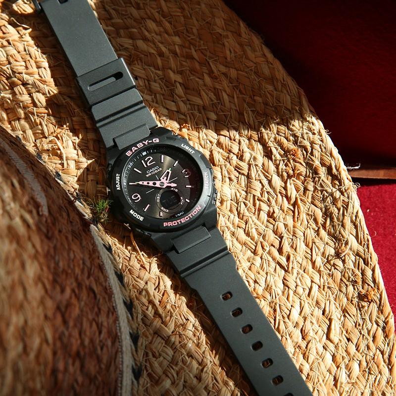 Casio BABY-G series theme series retro design outdoor sports waterproof and shockproof quartz movement resin strap Japanese and Korean BGA-260SC-1APR