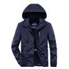 Spring and Autumn Jacket Men's Thin Casual Jacket Jacket Youth Loose Large Size Hooded Sports Jacket