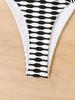 2025 Houndstooth Sexy Women's Bikini Swimwear Split Swimsuit