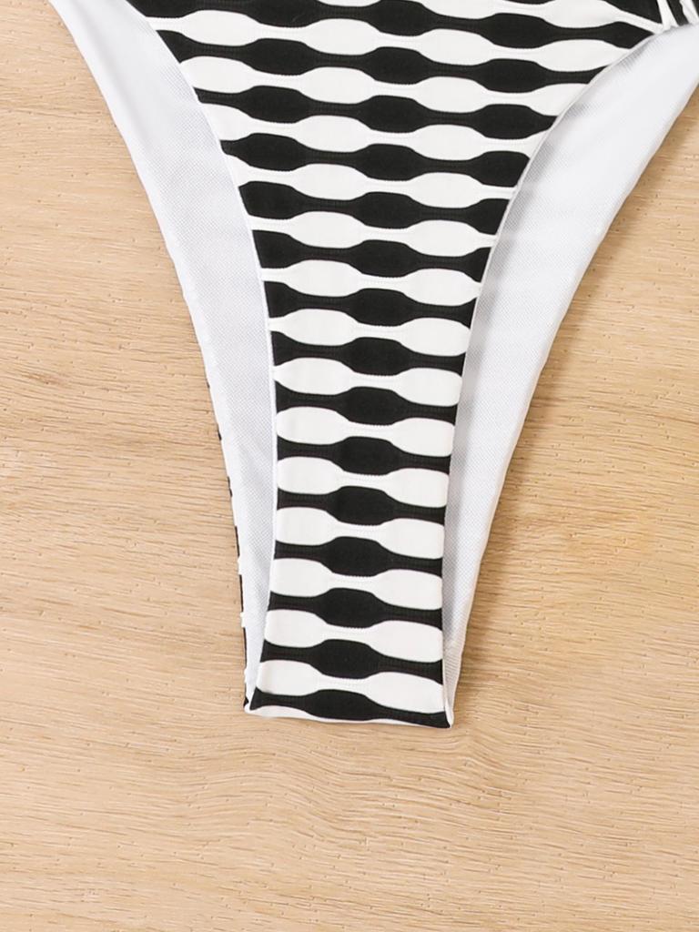 2025 Houndstooth Sexy Women's Bikini Swimwear Split Swimsuit