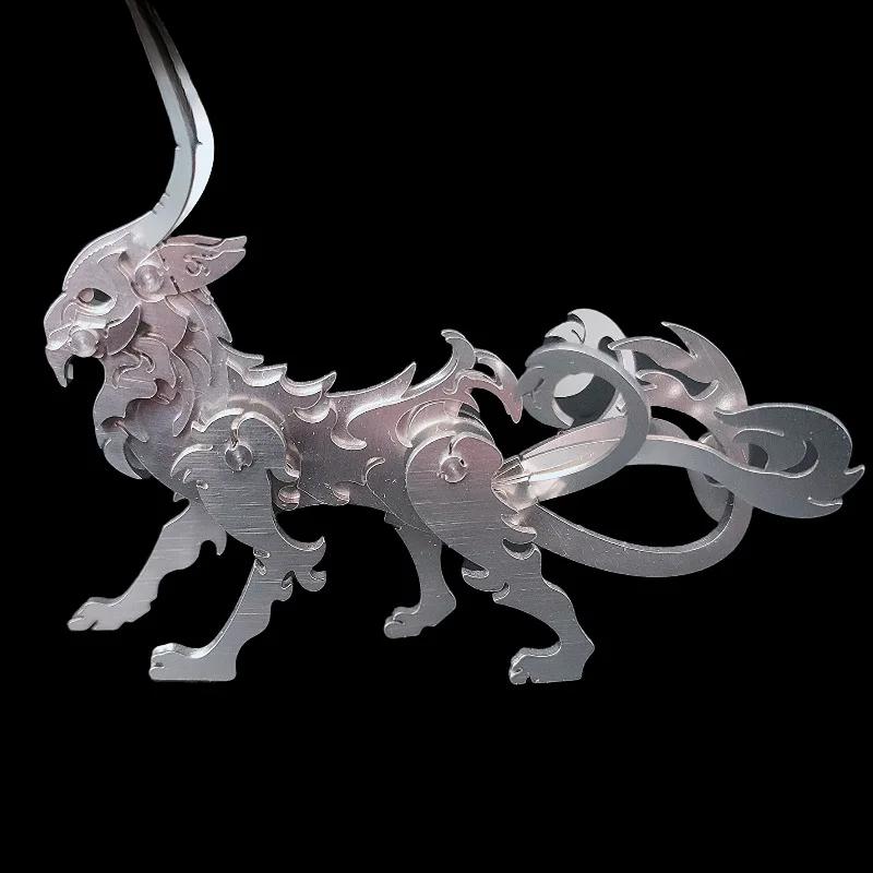 3D Puzzle Metal Model Building Kits Divine Beast Fierce Mechanical Animals Jigsaw DIY Assembly Toy for Adults Kid