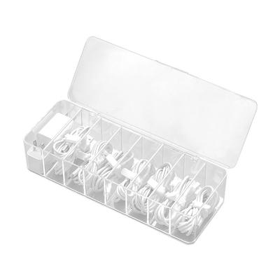 Plastmasas kabeļu pārvaldības kaste Galda vadu organizators TV datora strāvas vada uzglabāšanas kaste par
