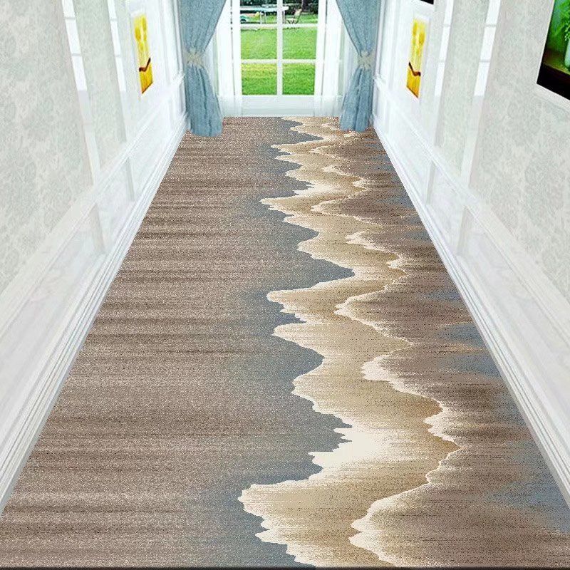 Covor 3D pentru Hol, de Uz Casnic, Absorbent, Antiderapant, Covoraș de Podea Rezistent la Murdărie, Decor Geometric