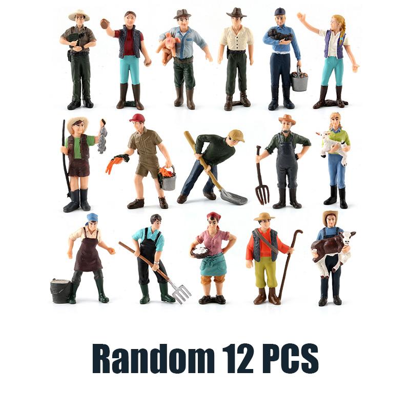 RC Farm Car Tractors Trailer 2.4G Rádio Controlado Carros Simulador de Fazenda Caminhão Miniatura Fazendeiro Animal Modelo Brinquedos Crianças Menino