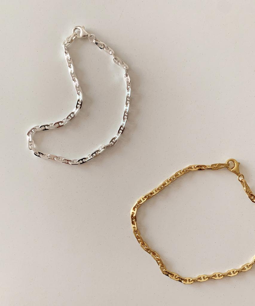 Code.H (Silver 925) Classic Chain Bracelet_Silver