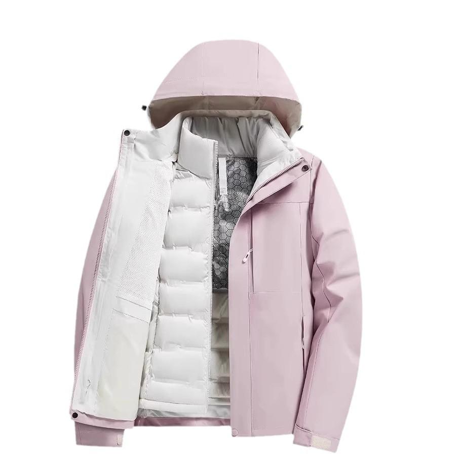 Camel Outdoor Women's 3-in-1 Waterproof Down Parka for Winter Hiking & Mountaineering