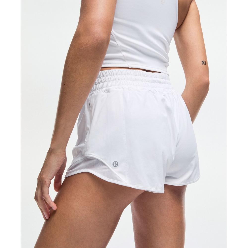 Lululemon Hotty Hot High Rise Lined Short 2.5  White