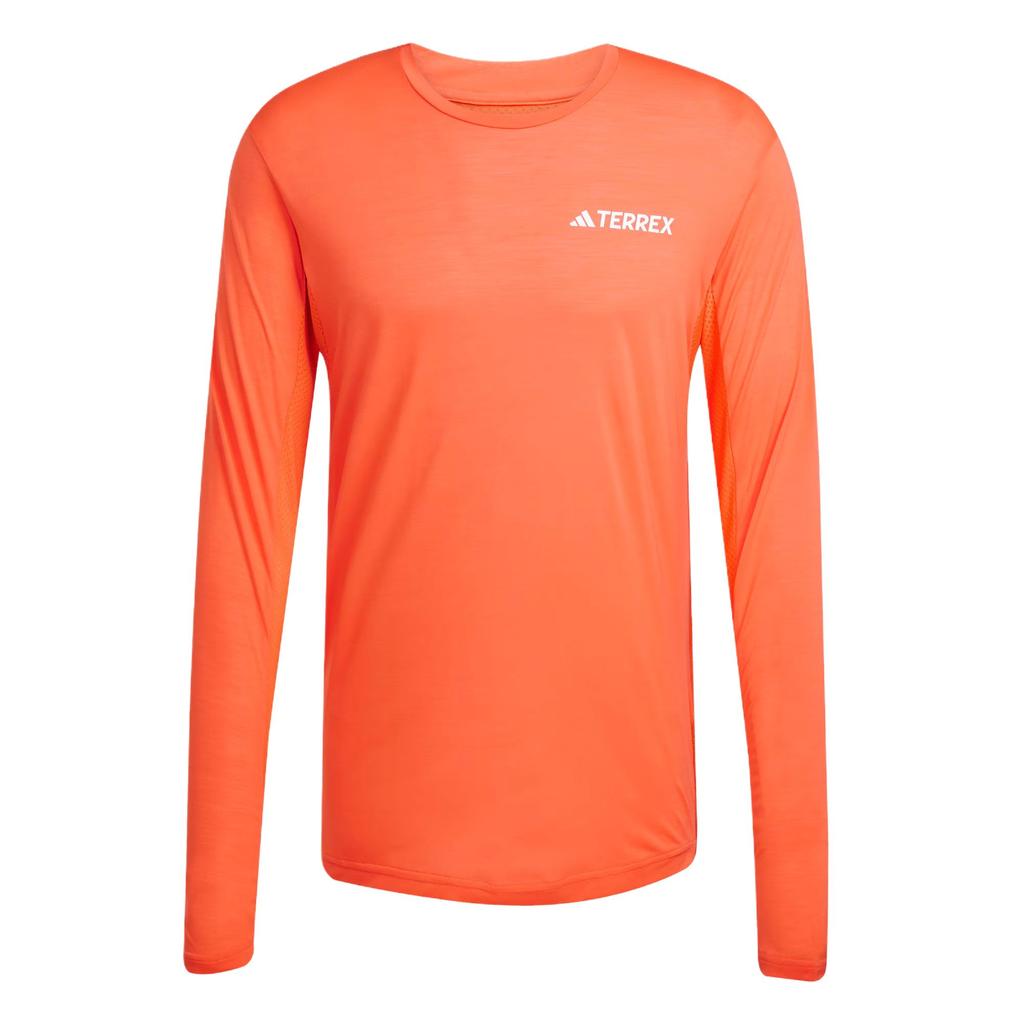 adidas Terrex Climacool Dlouhý rukáv Outdoor Rychleschnoucí Kulatý výstřih Pulovr Tričko Pánské Svršky Střední náraz-Oranžová JN5325