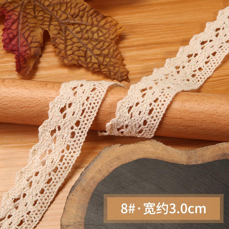 Hollow Lace Handmade Diy Decorative Lace Strap Clothing Clothes Tablecloth Curtains Fabric Material Cotton Thread Lace Edge