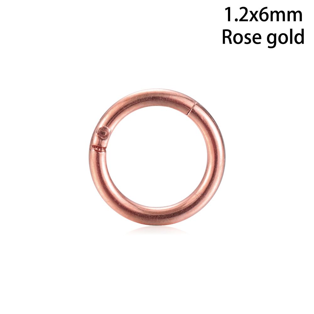 1Pc Hot Unisex Titan Stahl Scharnier Segment Ohr Helix Tragus Nase Hoop Lippen Ring Piercing Septum