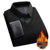 Pull d'hiver doublé polaire pour homme: Chaud Pull Deux-en-Un à Manches Longues pour l'Extérieur, Parfait pour les Pères d'Âge Moyen et les Personnes Âgées.
