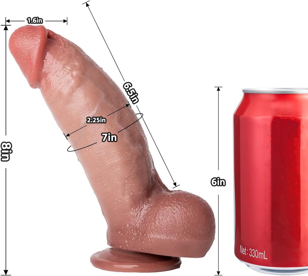 Realistický Dick Silikonové Dildo Penis Se Silnou Přísavkou Varle Žíly Pro Anální Hru Zážitek Dospělá Sexuální Hračka Pro Ženy