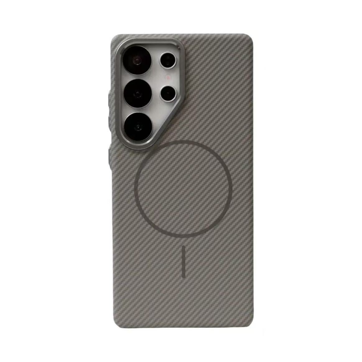 

Чехол для телефона с узором из углеродного волокна для Samsung Galaxy S25Ultra - металлический каркас с магнитным кольцом, противоударный чехол для Samsung S25/S25 Plus/25 Ultra/S24 Ultra Samsung Galaxy S25 Ultra