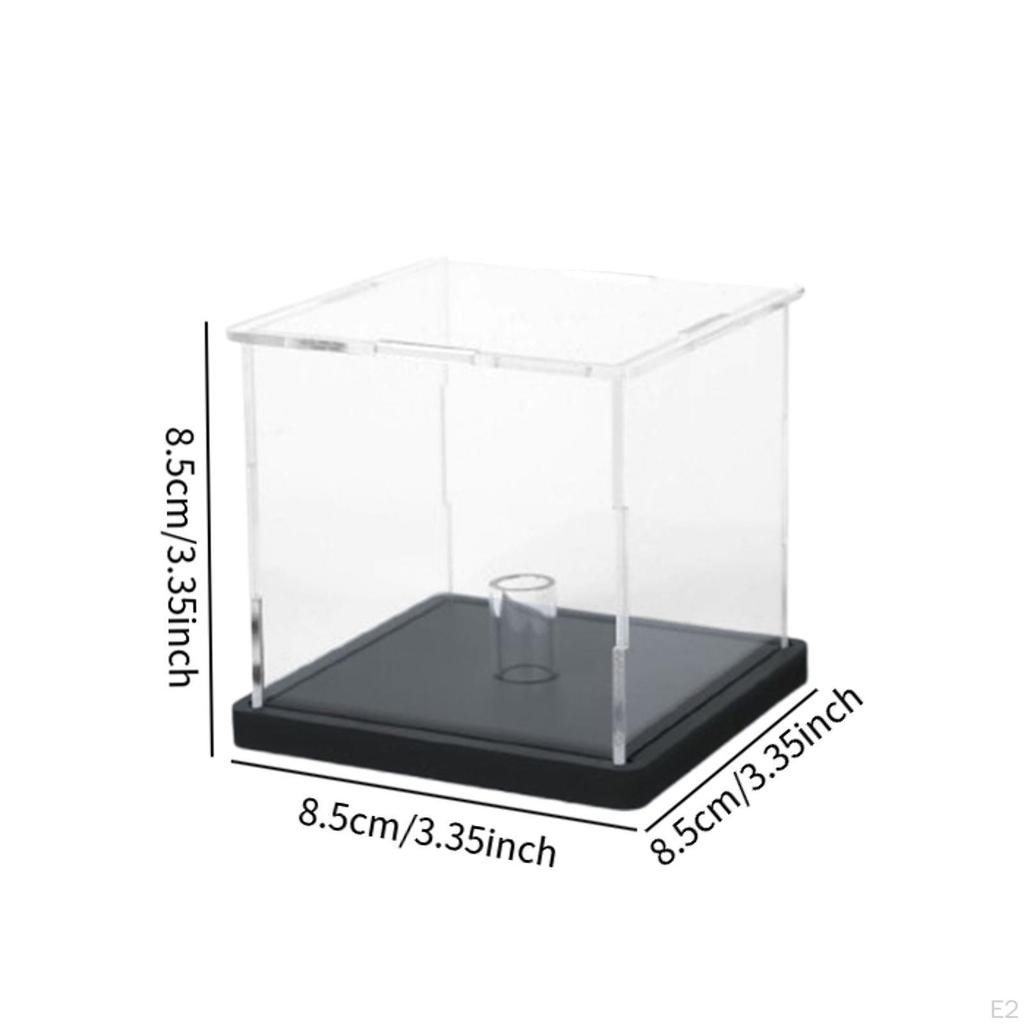 Golfball Vitrine Klar Quadratisch Souvenir Sammlung Aufbewahrungsbox Schaukasten Kleiner Würfel Acryl