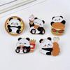 Giant Panda Cartoon Brooch - Creative Animal Badge for Clothing & Backpack Decoration