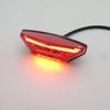 12V Motorcycle LED Tail Light License Plate Lamp Red Smoke Rear Taillight Brake Stop Running Signal Universal For Bike Dirt Bike