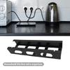 No Drilling Electronics Wire Rack Convenient Power Strips Organizer Tray Mobile Phone Charging Cable Storage Shelf