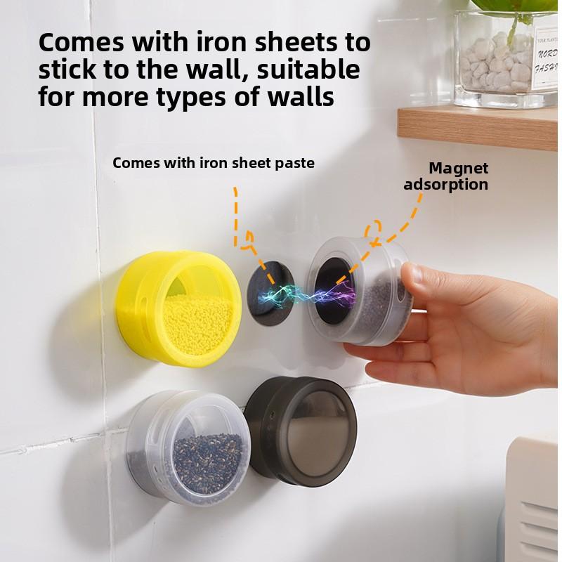 New Creative Wall-mounted Magnetic Spice Box for Kitchen Multi-purpose Seasoning Organizer
