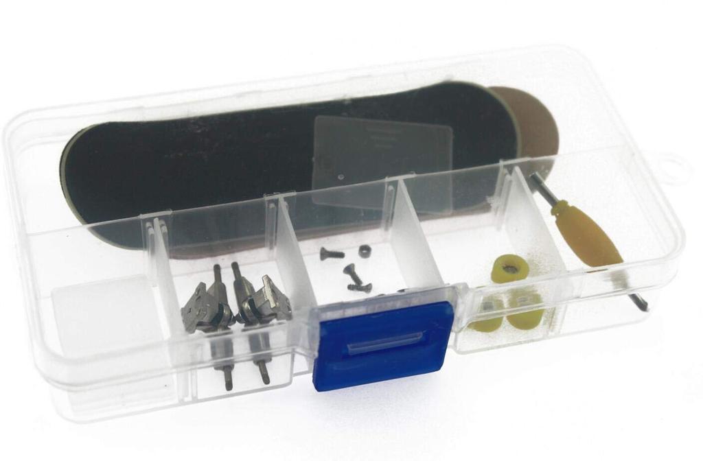 DIY Fingerboard Skateboard with Wheel Assembly Screwdriver Case Included Olive-G Bearings, Required, &