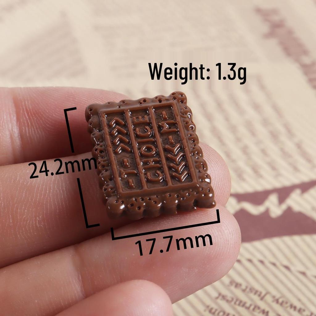 Mini Resin Chocolate Dessert Ornaments for DIY Phone Cases, Earrings, and Jewelry