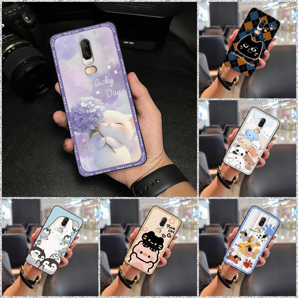 Nárazuvzdorné Vodotěsné Pouzdro na Telefon Pro OnePlus 6/1+6 Odolné proti Nárazům Silikonové Prachotěsné Graffiti Kreslené Zvířata Roztomilé Odolné