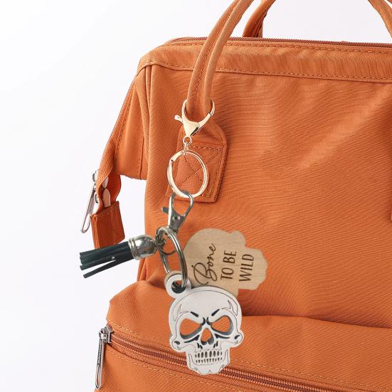 Halloween Keychain Ghost Pumpkin Charm Keychain Bat Skull Keychain Backpack Handbag Charm Boo Basket Stuffer Spooky Gift for Him Her