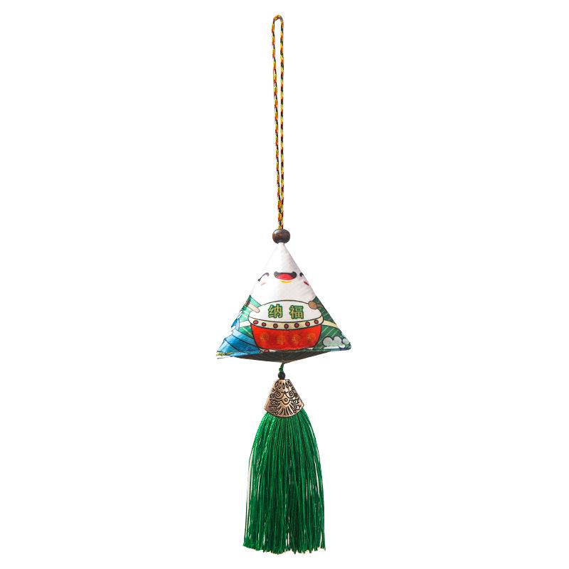 Festiwal smoczych łodzi Piołun Zongzi saszetka Emoji saszetka środek odstraszający komary Mini trójkąt Zongzi saszetka aktywność prezent wisiorek