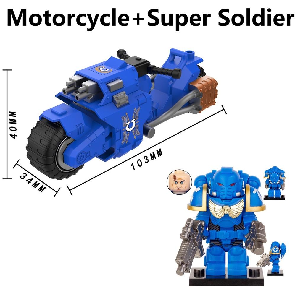 Ny Moc Ghost Rider Med Motorcykel Byggklossar Mini Actionfigur Leksaker