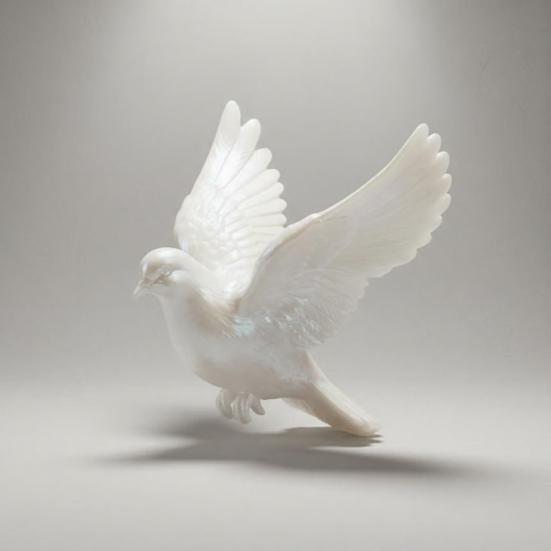 Yousheng Pocket Hug Gift 3D Printed/2D Acrylic Peace Bird with Card Pigeon Pocket Hug Token Emotional Support Keepsake Gift for Friends Family